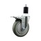 Service Caster 5'' Gray Poly Swivel 1-1/2'' Expanding Stem Caster Total Lock Brake SCC-EXTTL20S514-PPUB-112 - alternate 1